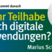 Robert Jungk Bibliothek | Marius Schebella | Mehr Teilhabe durch digitale Anwendungen?