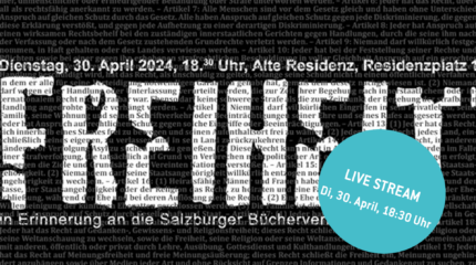 Live Stream Bücherverbrennung Residenszplatz 2024